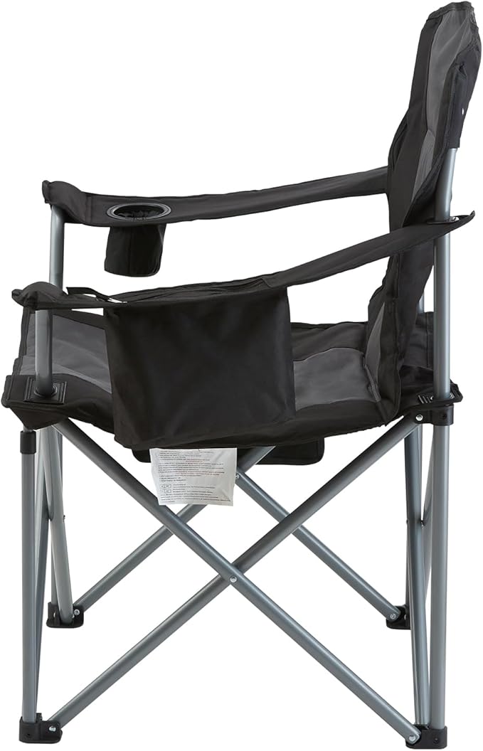 VEVOR Oversized Camping Folding Chair, Portable Heavy Duty Outdoor Quad Lumbar - Image 10