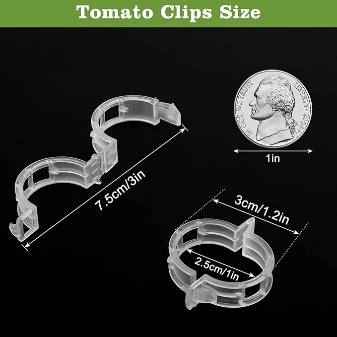 FEED GARDEN 120Pcs Plant Clips for Climbing Plants-Tomato, Grape & Vegetable - Image 2