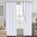 H.VERSAILTEX Linen Blackout Curtains 84 Inches Long 100% Blackout Thermal by HVERSAILTEX