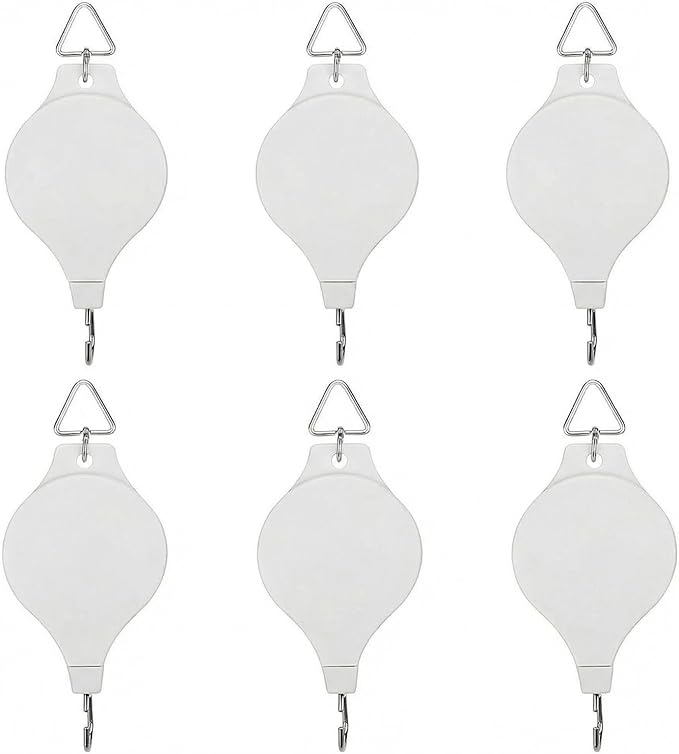 6PCS Retractable Plant Pulley Hanger by HOGXUAE
