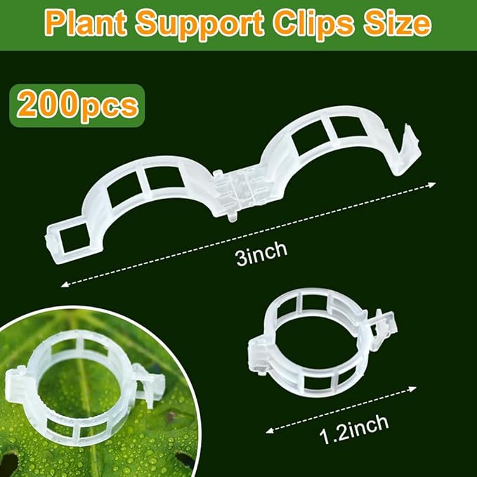 200 Pcs Plant Support Garden Clips, Tomato Clips, Crop Clips - Image 5