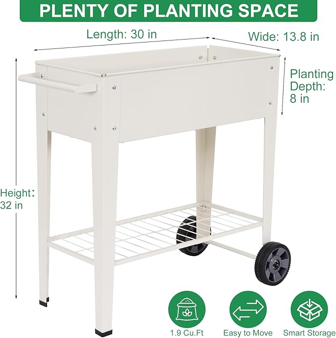 Elevated 32" Tall Raised Garden Bed - Image 2