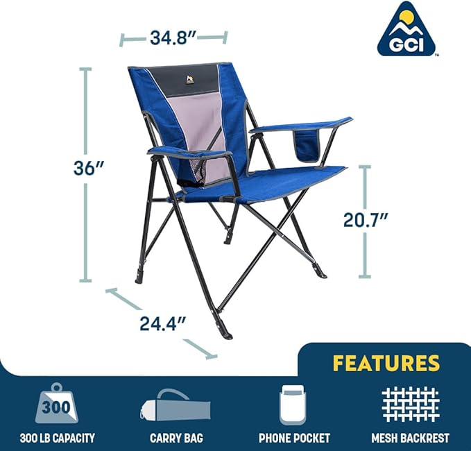 GCI Outdoor Comfort Pro Camping Chair | Collapsible Folding Chair - Image 3