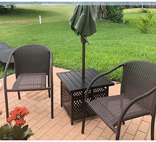 PHI VILLA Outdoor Patio Umbrella Side Table Base Stand - Image 5