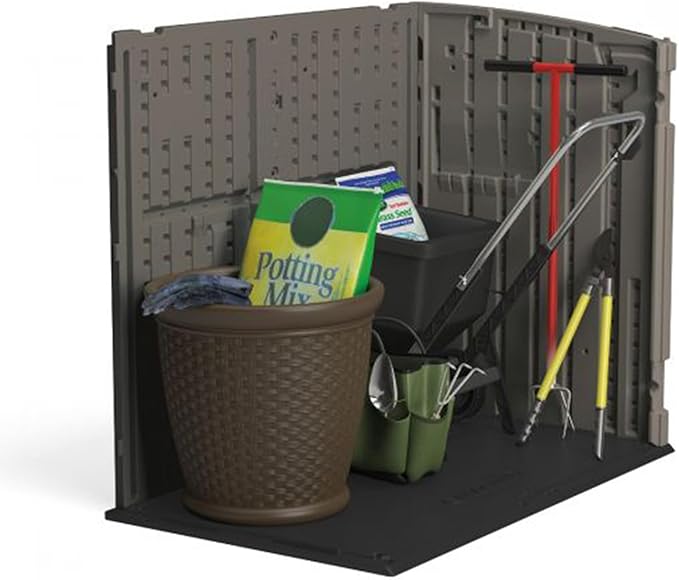 Suncast 34 Cu Ft Horizontal Resin Storage Shed - Image 7
