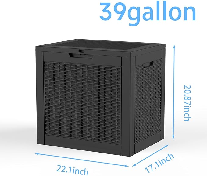 ROJIK 39 Gallon Outdoor Storage Box, Deck Box - Image 2