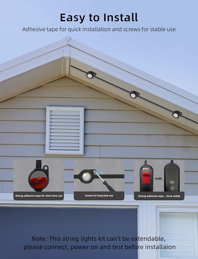 APPECK Permanent Outdoor Lights 100ft - Image 8