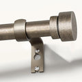 Retro Silver Curtain Rods for Windows 72 to 144 Inches Adjustable Length Heavy by Unknown