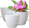 12/10/9 inch Large Self Watering Pots, Plant Pots by WSMKSZ