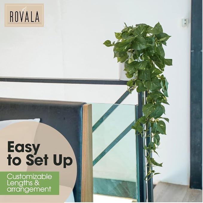 MY ROVALA Silk Plants for Home Decor Indoor in Pot Realistic Artificial Plants - Image 4