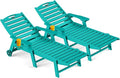Outdoor Chaise Lounge Chair Set of 2, Patio Lounge Chairs by CIOKEA