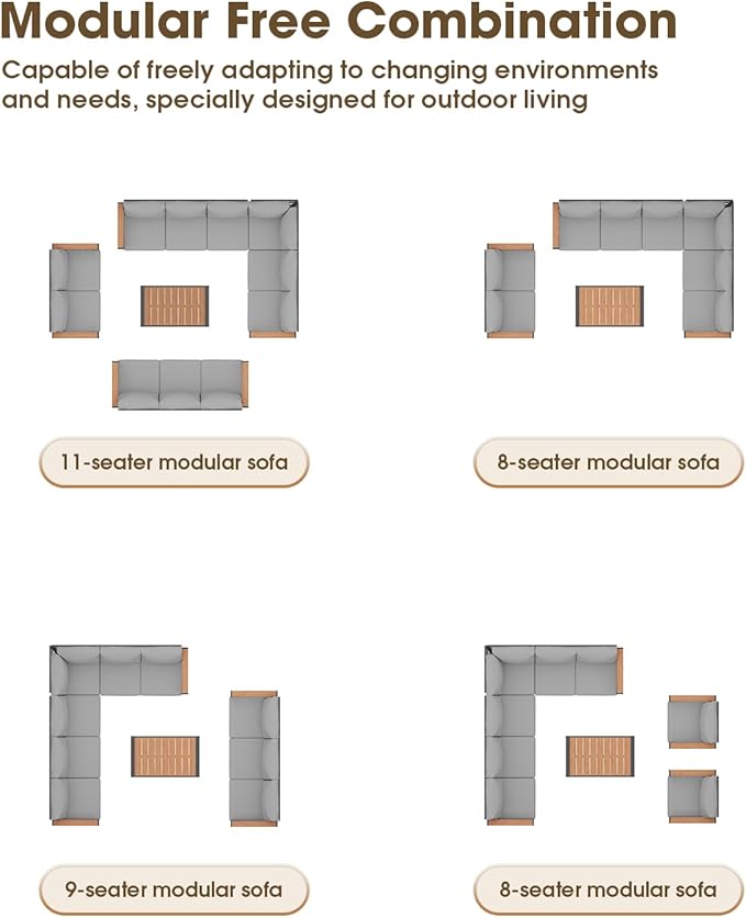 Aluminum Outdoor Patio Furniture 3 Seats, All-Weather Outdoor Patio Sofa - Image 7