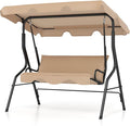 Tangkula 3 Person Porch Swing, Patio Swing by TANGKULA