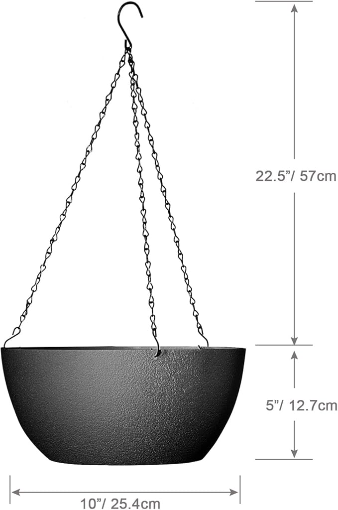 10 inch Hanging Planters for Outdoor Indoor Plants - Image 2