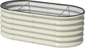 SnugNiture 4x2x1.5ft Raised Garden Bed Outdoor, Oval Raised Garden Bed Kit by snugniture