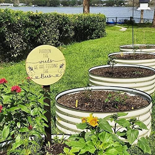 Vego garden 17" Tall 42" Round Raised Garden Bed Metal Raised Bed Planter Box - Image 8