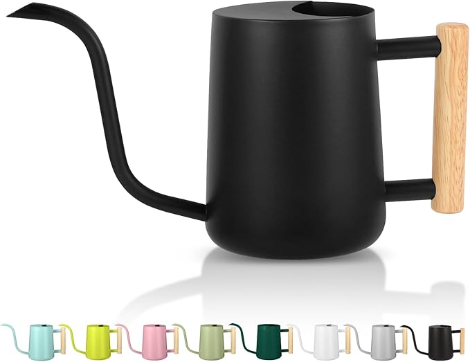 Plant Watering Can, 35oz Metal Watering Can, Stainless Steel Indoor Plants by GUKJOB