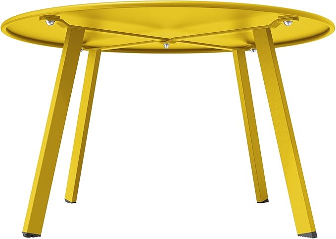 Grand Patio Round Steel Patio Coffee Table, Weather Resistant Outdoor Large - Image 6