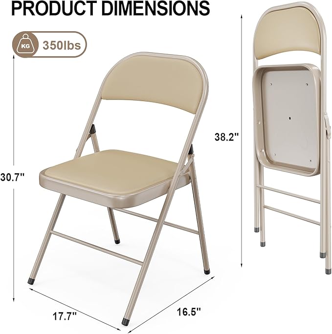 VINGLI 20 Pack Folding Chairs - Image 3
