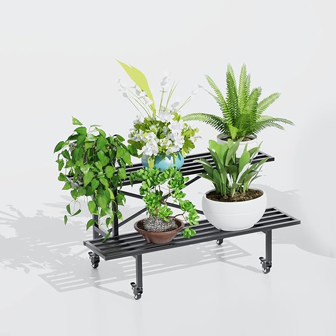 Zhongma 2 Tier Sturdy Metal Plant Stand - Image 3