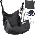 Halalona Hammock Chair Hanging Hammock Chair Rope Swing 2 Cushions by Halalona