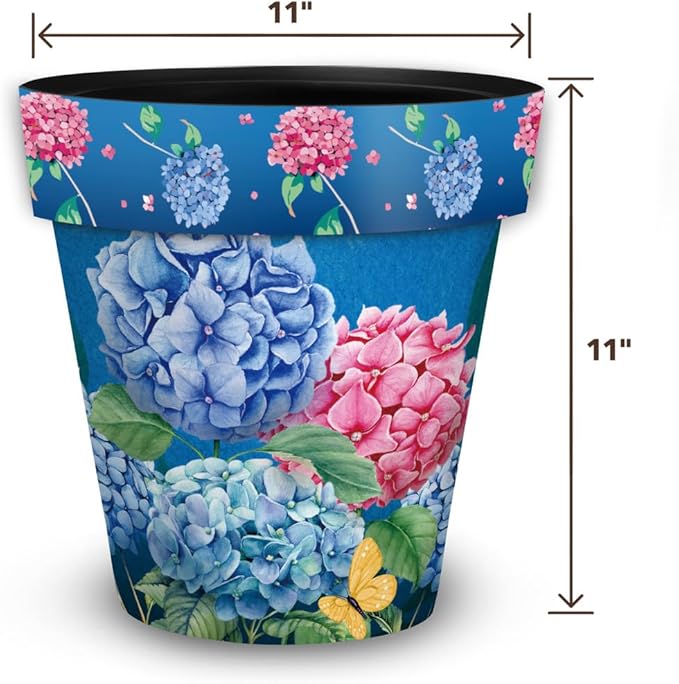 Briarwood Lane Colorful Hydrangeas Medium Planter - Image 5