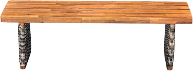 Christopher Knight Home Pasco Acacia Wood Outdoor Dining Table Set - Image 8
