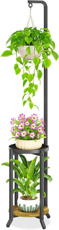 iDavosic.ly 2 Tier Hanging Plant Stand Indoor, Tall Vertical Corner Metal by iDavosicly