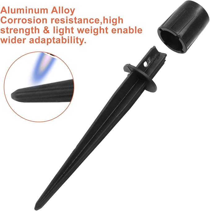 Litoexpe 4 Pack Metal Solar Lights Stake, Replacement Spike Ground Stake - Image 4
