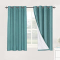 H.VERSAILTEX Linen Blackout Curtains 54 Inches Long 100% Absolutely Blackout by HVERSAILTEX