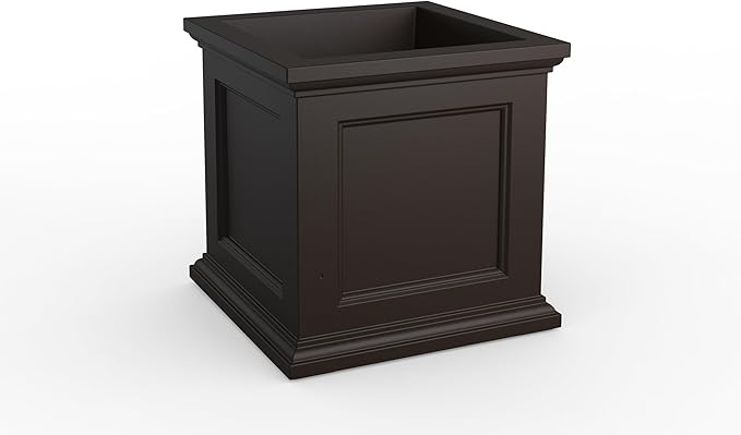 Mayne Fairfield 24-Inch Self Watering Square Planter Box, Weather-Resistant and - Image 2