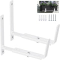 Y&M 2 Pack Adjustable Planter Brackets, Universal Window Box Mounting Hooks by YM