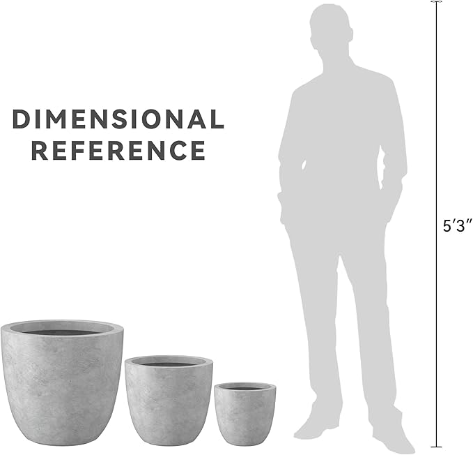 Kante 18", Outdoor Indoor Large Planter Pots - Image 8