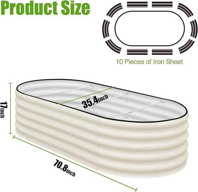 SnugNiture Galvanized Raised Garden Bed - Image 2