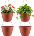 Hanging Planters 10 Inch, Self Watering Hanging Basket by RooTrimmer