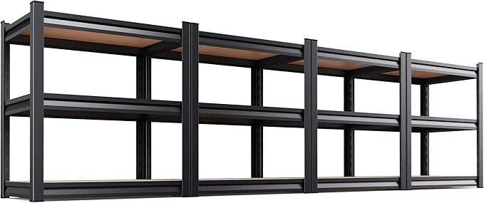 AOAORRG Set of 4 Garage Shelving Heavy Duty Storage Shelves, Metal Adjustable by Unknown