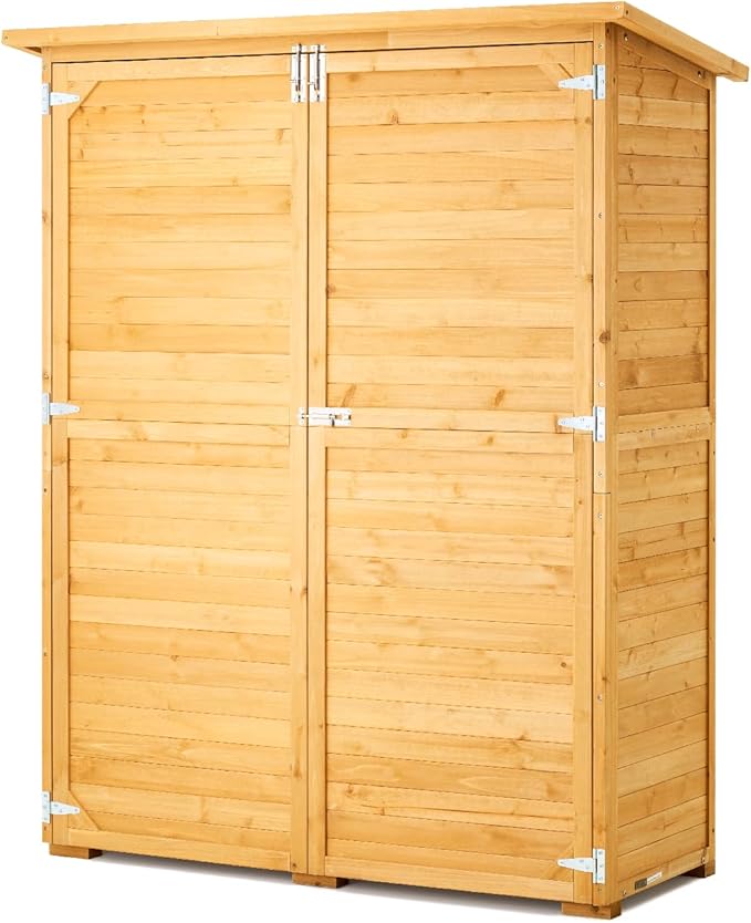 VEVOR Outdoor Storage Shed, Large Wooden Outside Storage Cabinet by VEVOR