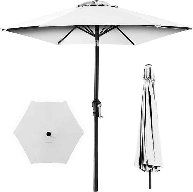 Best Choice Products 10ft Outdoor Table Compatible Steel Polyester Market Patio by BestChoiceProducts