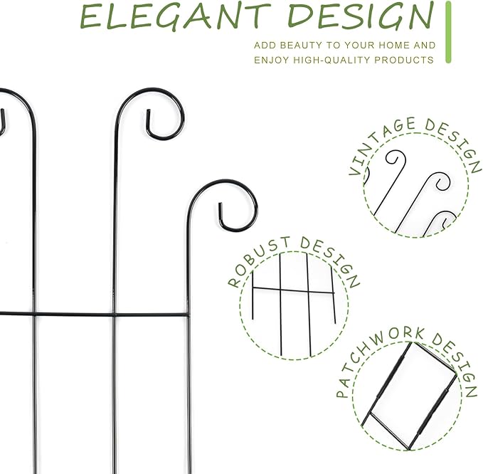 4 Pack 32 Inch Plant Trellis Outdoor Metal Trellis - Image 3