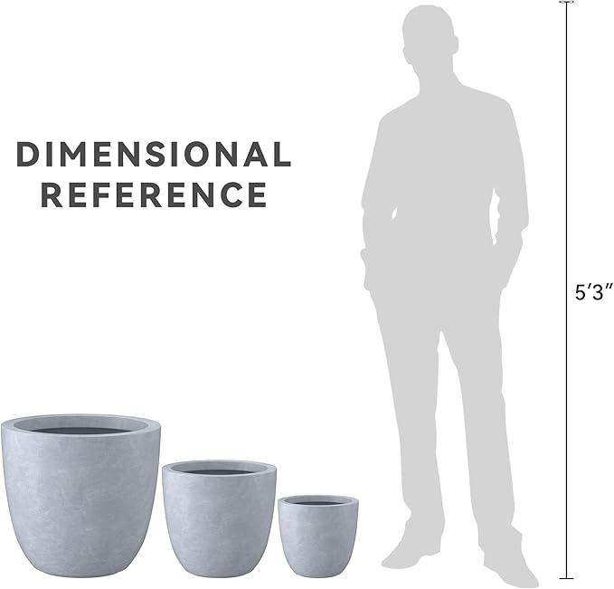 Kante 18", Outdoor Indoor Large Planter Pots - Image 8