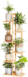Bamboo 6 Tier 7 Potted Plant Stand Rack Multiple Flower Pot Holder Shelf Indoor by COPREE