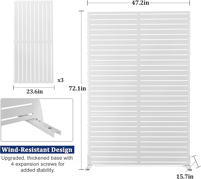 FENCY Outdoor Privacy Screen, Outdoor Freestanding Privacy Screen & Panels - Image 2