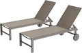 Shintenchi 2 PCS Outdoor Chaise Lounges Chair by Shintenchi