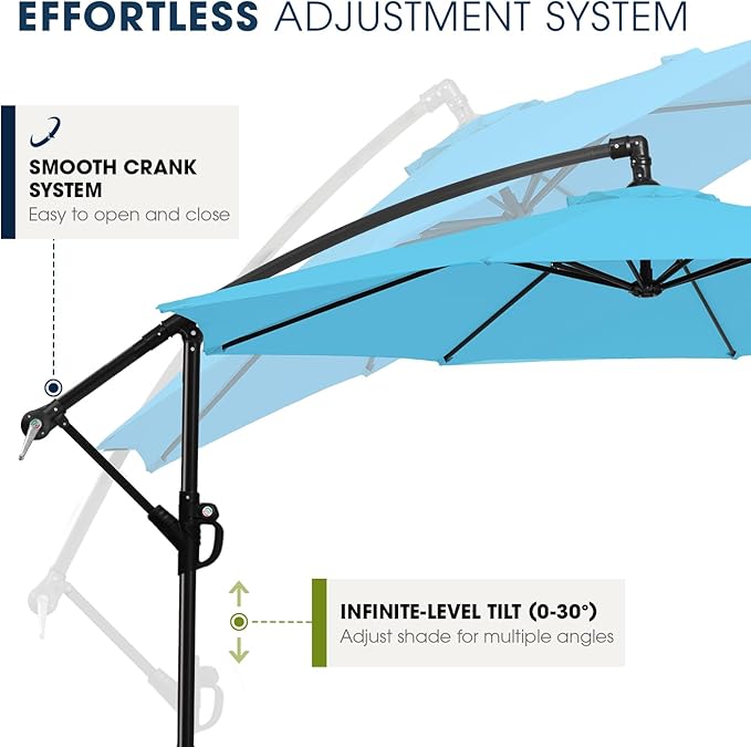 wikiwiki 10ft Patio Umbrella - Image 5