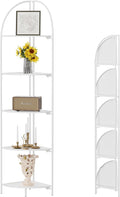 Crofy Foldable 5 Tier Corner Shelf, Metal Corner Plant Stand by CrofyLLC