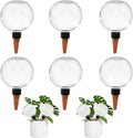 6 Pack Self Watering Globes for Indoor Plant Plastic Water Bulbs 17.5 oz by GEWOSI