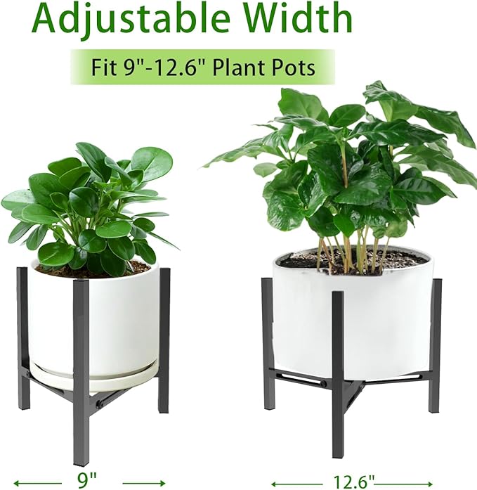 Airpark Plant Stand Indoor, Adjustable Metal Modern Plant Stands, Heavy Duty - Image 3