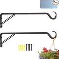 2 Pack Extra Long 18 Inch Heavy-Duty Rust-Resistant Solid Steel Plant Hangers by YELOKIE