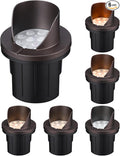 LEONLITE Dia. 4 Inch 5CCT Well Lights Landscape LED In Ground, Shielded Top by LEONLITE