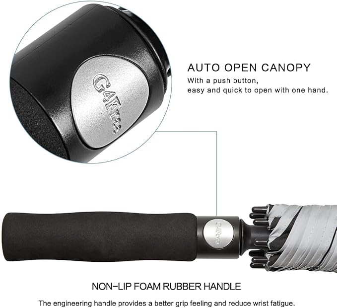 G4Free 47/54/62/68/72 Inch Automatic Open Golf Umbrella Oversize Extra Large - Image 5